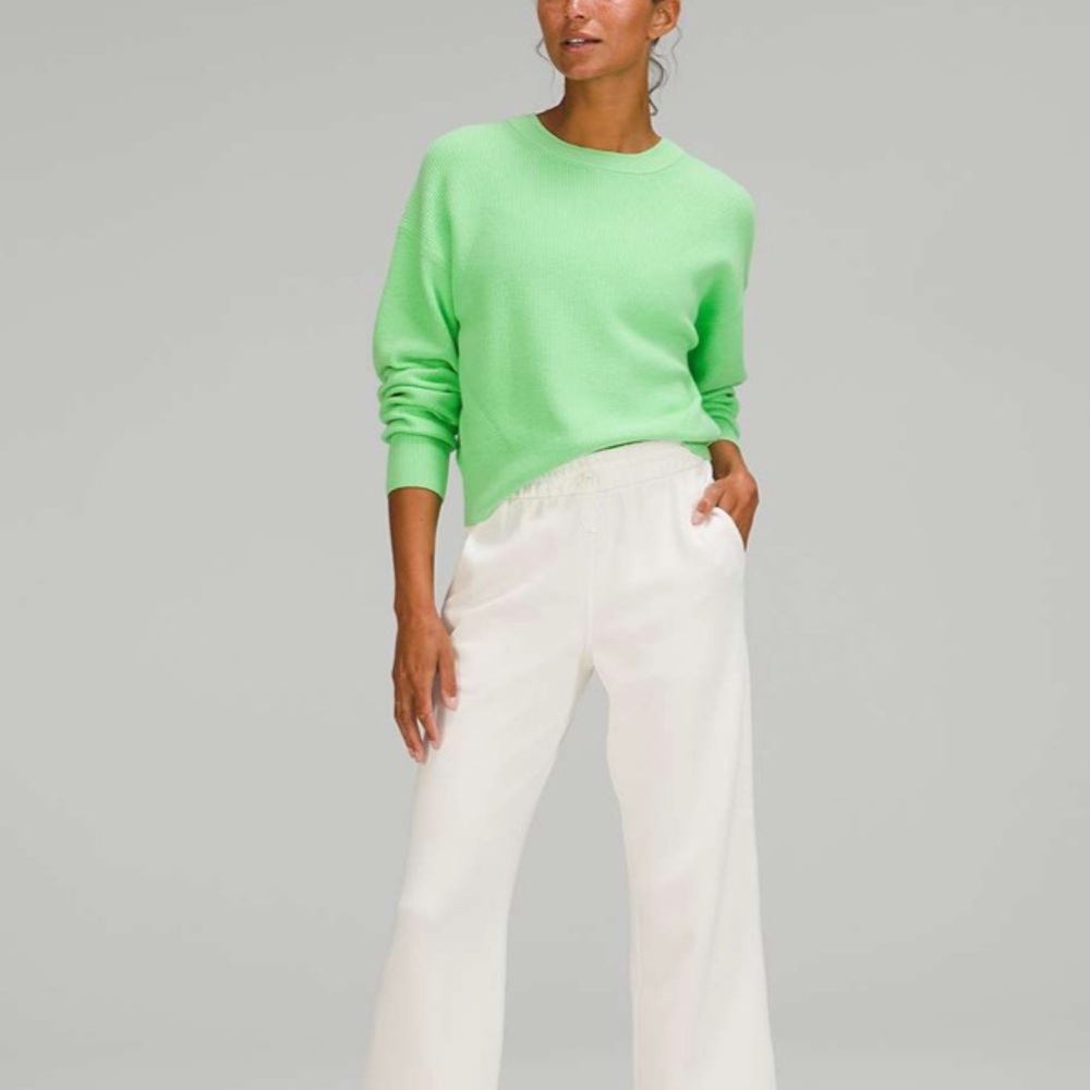 Lululemon Athletica Green Crew Neck Sweater